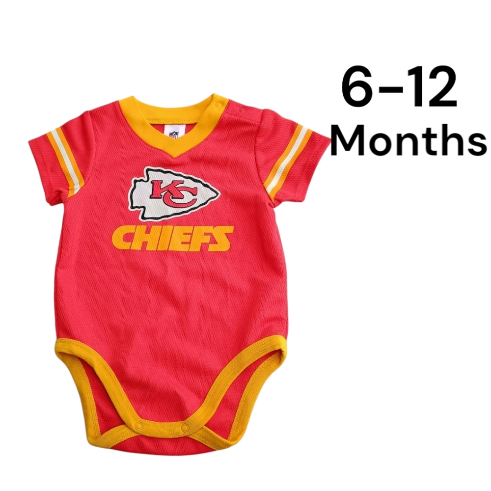 NFL Kansas City Chiefs Baby Infant Jersey Onesie Size 6-12 Months